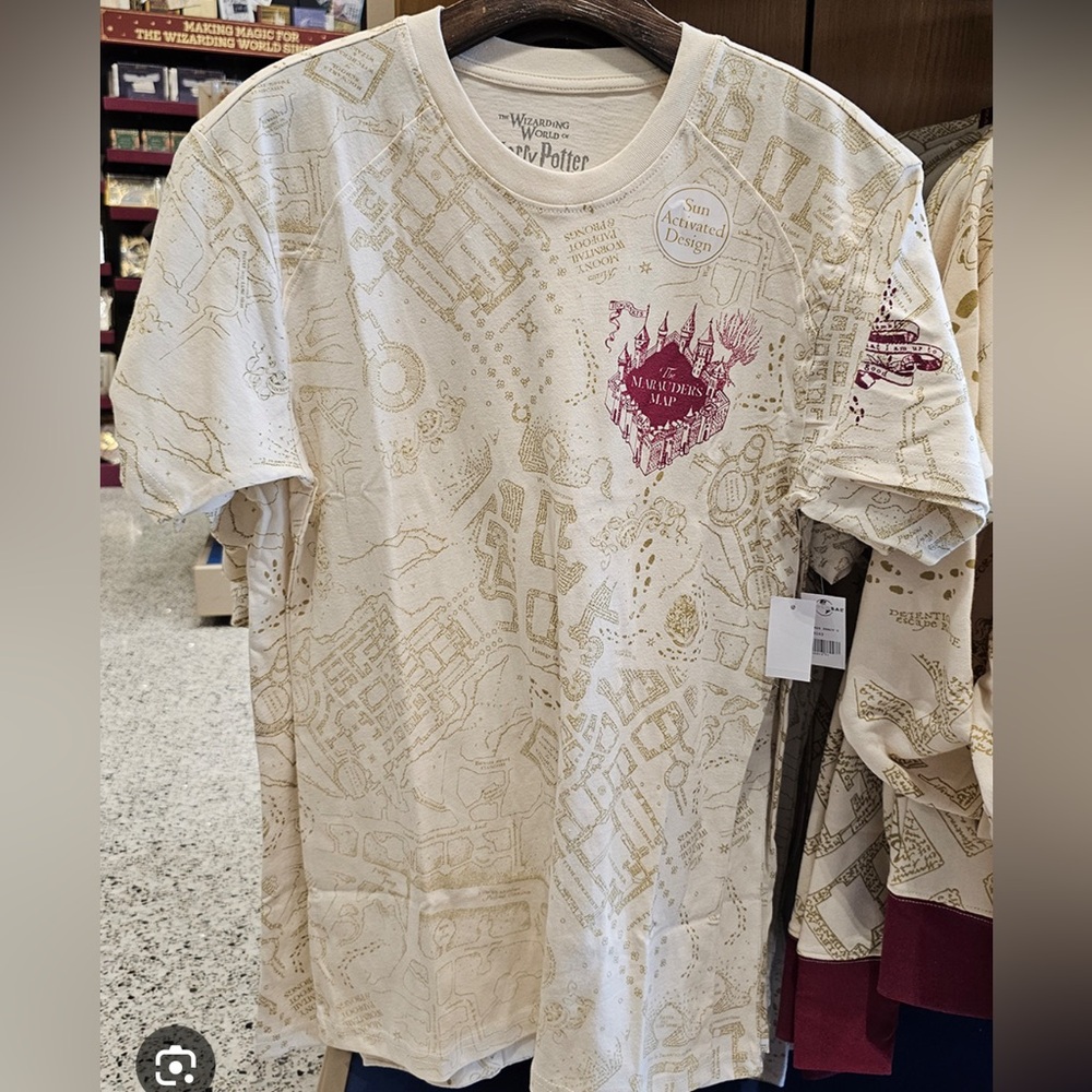 Harry Potter Marauders Map T shirt unisex XS from Universal Studios Orlando